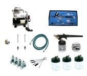 Komplet modelarski kompresor aerograf TG130 TG138  TG-130 TG-138