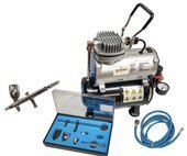 Aerograf AB186 pompa powietrza z butlą zestaw kompresor sprężarka AB-186