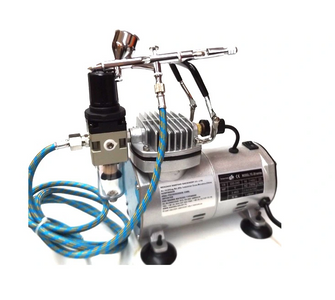 AEROGRAF AB180 + MINI KOMPRESOR 4BAR NOWY VAT DO AEROGRAFII SPRĘŻARKA AIR BRUSH STUDIO AB-180 zdjęcie nr 3