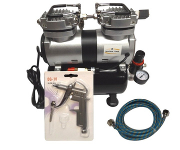 ZESTAW DO PRZEDMUCHIWANIA CZYSZCZENIA KOMPUTERA KOMPRESOR MINI KOMPUTERÓW liczarek 6 BAR sprężarka dwutłokowy 30T zdjęcie nr 5