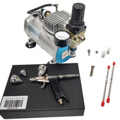 Aerograf AB-116K z kompresorem zestaw do malowania