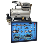 Aerograf AB186K pompa powietrza z butlą zestaw kompresor sprężarka AB-186K