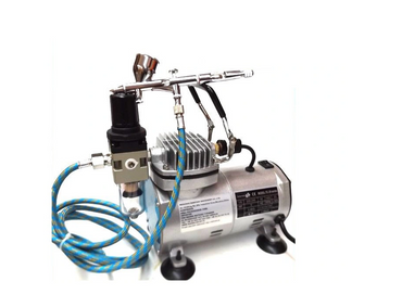 AEROGRAF AB180 + MINI KOMPRESOR 4BAR NOWY VAT DO AEROGRAFII SPRĘŻARKA AIR BRUSH STUDIO AB-180 zdjęcie nr 7