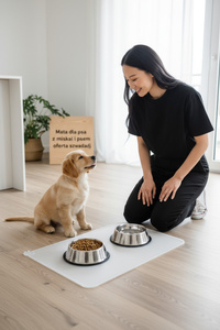 Podkładka silikonowa pod miskę dla psa kota mata zdjęcie nr 6