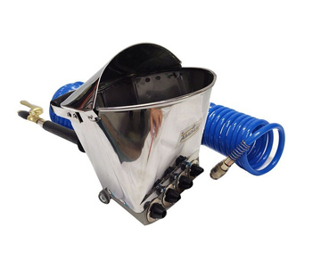 Tynkownica pneumatyczna do ścian i sufitów z metalowymi dyszami model 011DE agregat + Wąż do kompresora 20mb PE 8x12 węże pneumatyczne przewód spiralny 20mb + Króciec szybkozłączka z gwintem wewnętrznym GW 1/2" zdjęcie nr 8