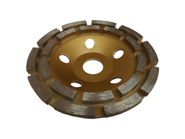 Tarcza diamentowa garnkowa 125x22,2 segmentowa DCWD125 diament 5mm Magma głowica do szlifowania betonu podwójny segment zdjęcie nr 4