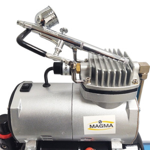 Aerograf AB-130K AB130K AB 130K kompresor z butlą zestaw malarski mini zdjęcie nr 4