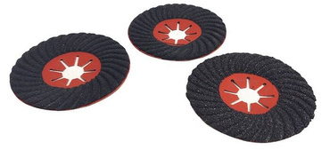Zestaw 3 sztuk tarcz tarcza dysk fibrowy półsztywny do szlifowania kopyto fibra dysk fibra 125 22,23 granit gres 125mm GR 60 GR 80 GR 100 zdjęcie nr 3