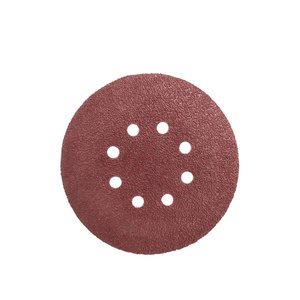 Krążki ścierne 150mm papier na rzep gr 36 z otworami 100szt ścierny krążek samoprzylepne zdjęcie nr 2