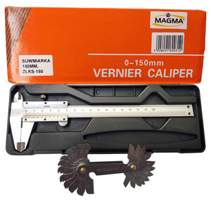 Suwmiarka 150mm 0.02 ZLKS-150 + Grzebień do gwintów 60° 24 listki zdjęcie nr 2