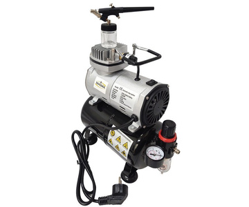 Aerograf AB138 AB-138 AB 138 z kompresorem z butlą zestaw modelarski z dyszą 0,3; 0,5 lub 0,8 jeden aerograf do wyboru zdjęcie nr 8