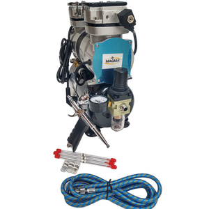 Aerograf AB116K 4 dysze z kompresorem dwutłokowym do malowania 30T zestaw lakierniczy AB-116K zdjęcie nr 7