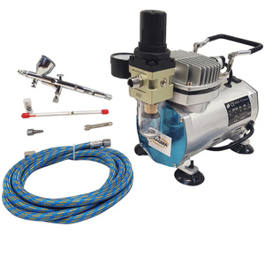 AEROGRAF AB180 AB-180 AB 180 3 DYSZE + MINI KOMPRESOR 4BAR NOWY VAT DO AEROGRAFII SPRĘŻARKA AIR BRUSH STUDIO zdjęcie nr 14