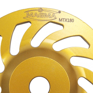 Tarcza garnkowa Tornado segmentowa 180mm MTX 180 profesjonalna szlifowania głowica do szlifowania betonu frez podsadzki, podłogi , betonu , jastrychu zdjęcie nr 3