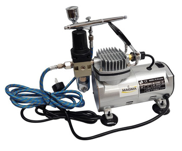 Aerograf 134K kompresor mini zestaw malarski AB134 AB-134K zdjęcie nr 6