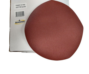 Krążki ścierne 225mm papier na rzep gr. 180 10szt ścierny krążek samoprzylepne styropianu zdjęcie nr 4