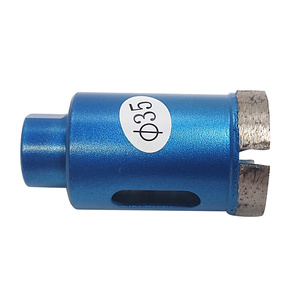 Wiertło diamentowe 35 mm z gwintem M14 niebieskie granitu otwornica koronka kamień zdjęcie nr 2