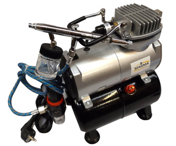 Zestaw do aerografi kompresor z butlą 3,0 litra TC-20T + TG182 zdjęcie nr 2