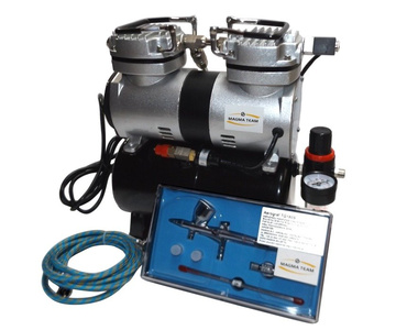 Aerograf 180S z kompresorem dwutłokowym do malowania TU30T TG-180S zdjęcie nr 3