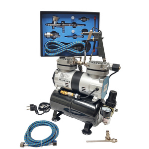 Aerograf AB-180K AB180K 4 dysze z kompresorem dwutłokowym do malowania 30T zestaw lakierniczy zdjęcie nr 10