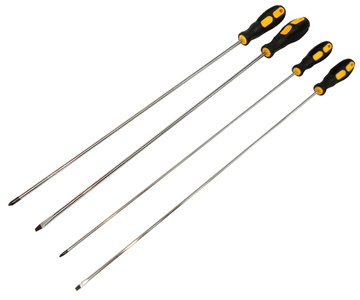 Zestaw wkrętaków śrubokrętów 4 przedłużanych 450mm Magma Zestaw wkrętaków przedłużanych, wkrętaki długie do auta samochodowe Screwdriver set zestaw wkrętaki długie 450 śrubokręty samochodowe zdjęcie nr 1