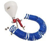 Pistolet do tynków plastik  + zawór z dyszami , 4.0 6.0 8.0 FR-301 + wąż 8x12 15mb