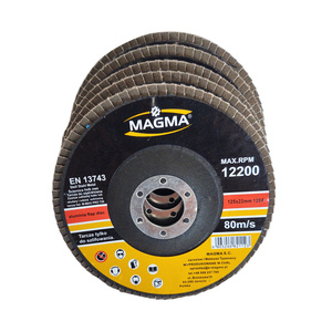 Tarcza tarcze 10 sztuk do metalu szlifowania lamelka listkowa 125mm gr120 P120 Magma Tarcza lamelkowa Elektrokorund płytkowa płytkowe zdjęcie nr 7