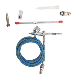 Aerograf z wężem i króćcem do dużego kompresora AB-203 pistolet zdjęcie nr 2