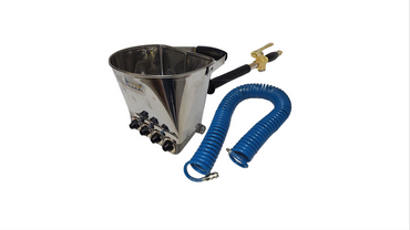 Tynkownica pneumatyczna do ścian z metalowymi dyszami model 011DA agregat + Waż do kompresora 15mb PE 8x12 węże pneumatyczne przewód spiralny 15mb + Króciec szybkozłączka z gwintem wewnętrznym GW 1/2" zdjęcie nr 2