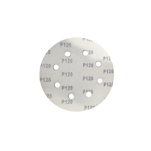 Krążki ścierne 180 mm papier na rzep gr. 120 z otworami 10 szt ścierny krążek samoprzylepne otwory 110mm zdjęcie nr 9
