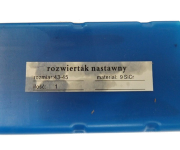 ROZWIERTAK NASTAWNY NRZe 43-45 SI ROZWIERTAKI POGŁĘBIACZ WIERTŁO zdjęcie nr 2