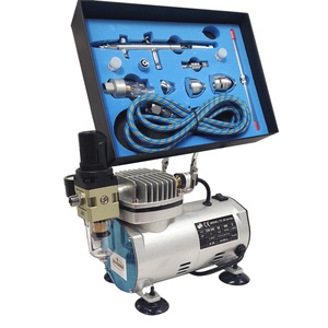 Aerograf AB-183K AB183K AB 183K + komprespr TC-20C zestaw pneumatyczny lakierniczy zdjęcie nr 15