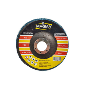 Tarcza lamelowa 125 gr60 P60 inox tarcze do stali nierdzewnej listowe lamelka wachlarzowa płytkowa płytkowe zdjęcie nr 4