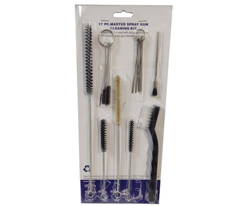 Zestaw szczoteczek do czyszczenia aerografów zestaw szczotek przetyczek wyciory 17 elementów AH507 zdjęcie nr 4