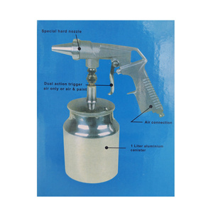 Pistolet do piaskowania z dużym zbiornikiem 1L piaskarka PS-3 zdjęcie nr 3