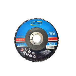 Zestaw 10 tarcz tarcze do szlifowania metalu stali z włókniną czarna 125 dysk krążek do usuwania rdzy farby włosy murzyna BRICK METAL WOOD zdjęcie nr 9