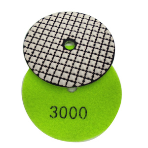 Tarcza diamentowa rzepik na sucho 100 mm gr 3000 szare szlifowania gres gresu kamień granit poler polerowania polerska fazowania P 3000 G3000 #3000 zdjęcie nr 3