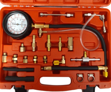 Tester ciśnienia wtrysku benzyny miernik sprężania TU-114 Truck Car Petrol Diesel Fuel Pressure Gauge Tester Kit Tool Set Injector 1014G zdjęcie nr 2