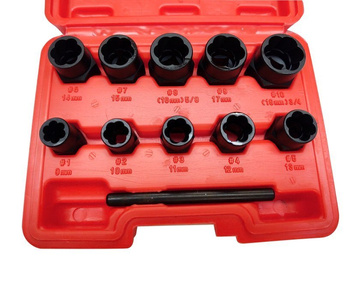 Zestaw nasadek do odkręcania zniszczonych śrub 11szt 9-19mm zdjęcie nr 6