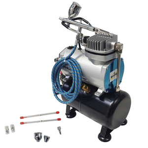 Aerograf AB-183K AB183K AB 183K + kompresor z butlą TC-20T zestaw pneumatyczny lakierniczy zdjęcie nr 19