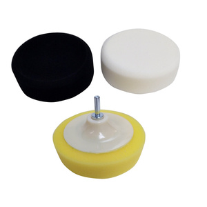 Zestaw gąbek 3szt gąbka polerska tarcze 125xM14 białą czarna żółta trzpień M14 zdjęcie nr 7