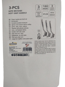 Zestaw 3 sztuk szczotek ręcznych z końcówkami dodatkowymi CRJSPCP zdjęcie nr 6