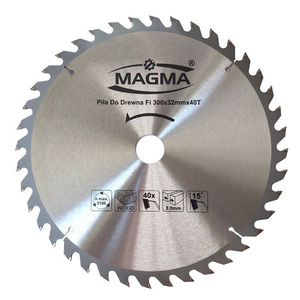 Piła tarcza tarcze do cięcia drewna 300mm 40T z widią 300x32 30/25,4/22,2/20 mm x 40 zębów widiowa Magma 300x32x40t zdjęcie nr 3