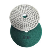 Tarcza diamentowa rzepik na mokro 100 mm gr 800 biały szlifowania gres gresu kamień granit poler polerowania polerska fazowania P 800 G800 #800