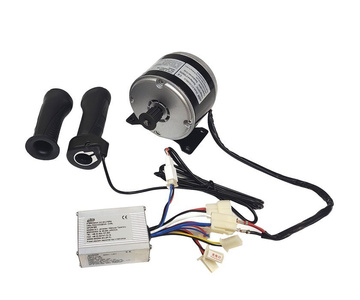 Silnik elektryczny 24V 250W z rolka 1016 + sterownik + manetka napęd zdjęcie nr 1