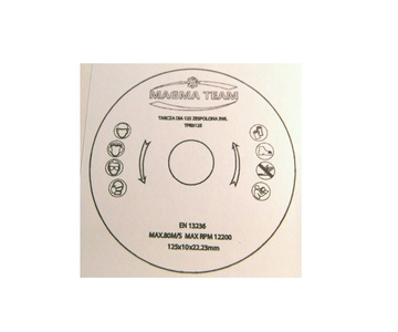Tarcza diamentowa do cięcia betonu 125mm zespolona 3w1 do bruzdownic TPB3125 Magma potrójna bruzdownicy bruzdownica TPB 125x22,2 125 x 22,2 125x22,2mm bruzdownicy bruzd zdjęcie nr 8