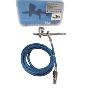 AEROGRAF AB180 Z DYSZĄ 0.2 ORAZ 0.30 DO AEROGRAFII + króciec GZ 1/4 i wężyk Airbrush AB-180 zdjęcie nr 2