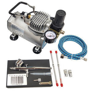 AEROGRAF AB-130 AB 130 AB130 Z DYSZĄ 0,2 0,3 0,5 + MINI KOMPRESOR 4BAR Z KOMPRESOREM zdjęcie nr 8