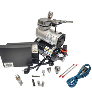 Aerograf AB-183K AB183K AB 183K + kompresor z butlą TC-20T zestaw pneumatyczny lakierniczy zdjęcie nr 21