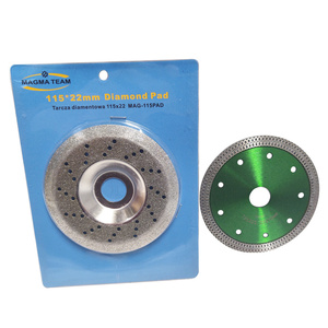 Zestaw 2 tarcz diamentowa MAGMA 125mm ABR19-1688210C + tarcza diamentowa MAGMA 115 PAD electroplate gr 120 CONVEX wypukły karton zdjęcie nr 1